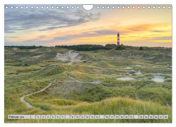 Produktbild: Wundersch&ouml;nes Amrum (Wandkalender 2026 DIN A4 quer), CALVENDO Monatskalender