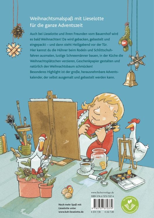 Produktbild: Mein Lieselotte Weihnachts-Malbuch