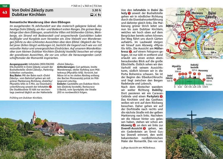Produktbild: ROTHER Wanderf&uuml;hrer B&ouml;hmische Schweiz. 55 Touren im tschechischen Teil des Elbsandsteingebirges &ndash; mit B&ouml;hmischem Mittelgebirge