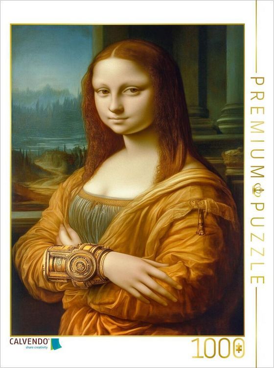 Produktbild: CALVENDO Puzzle Mona Lisa KI | 1000 Teile Lege-Gr&ouml;&szlig;e 64x48cm Foto-Puzzle f&uuml;r gl&uuml;ckliche Stunden