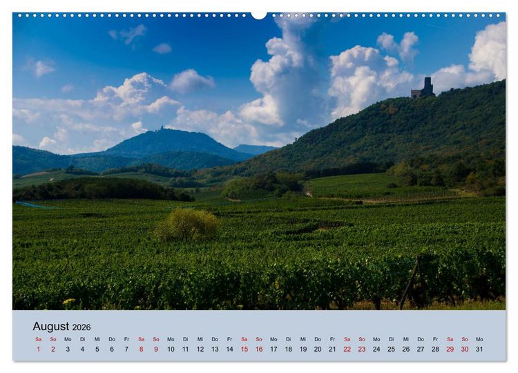 Produktbild: Die Weinsta&szlig;e im Elsass (Wandkalender 2026 DIN A2 quer), CALVENDO Monatskalender
