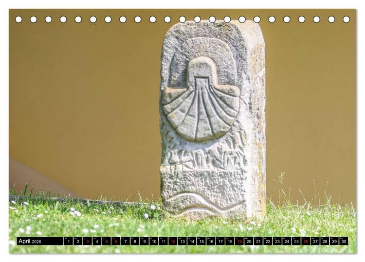 Produktbild: Jakobsweg Steigerwald (Tischkalender 2026 DIN A5 quer), CALVENDO Monatskalender