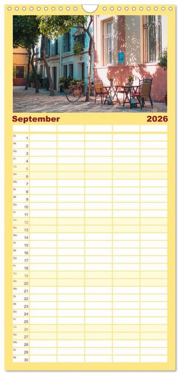 Produktbild: Familienplaner 2026 - Barcelona - Die wundersch&ouml;ne Hauptstadt Kataloniens. mit 5 Spalten (Wandkalender, 21 x 45 cm) CALVENDO