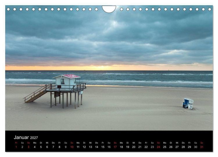 Produktbild: SYLT hinter den D&uuml;nen (Wandkalender 2027 DIN A4 quer), CALVENDO Monatskalender