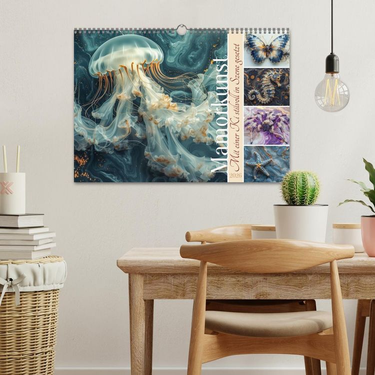 Produktbild: Mamorkunst (Wandkalender 2026 DIN A3 quer), CALVENDO Monatskalender