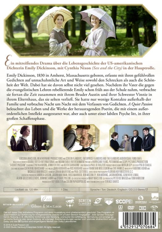 Produktbild: A Quiet Passion - Das Leben der Emily Dickinson