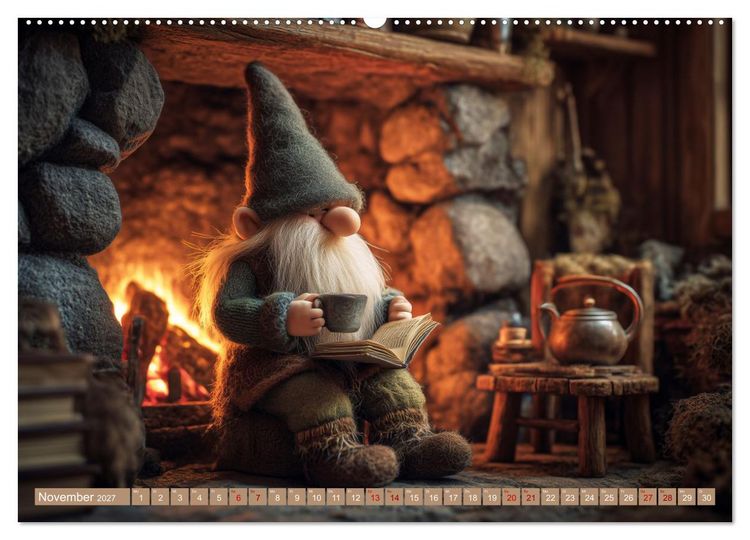 Produktbild: Wichtelgl&uuml;ck zwischen Wald und Wiese (Wandkalender 2027 DIN A2 quer), CALVENDO Monatskalender