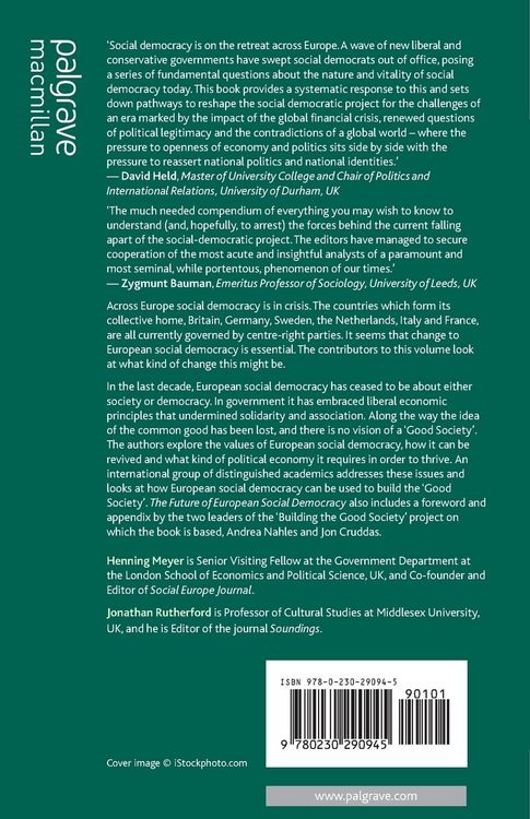 Produktbild: The Future of European Social Democracy