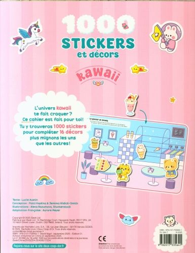 Produktbild: 1000 stickers et d&eacute;cors kawaii : avec des stickers paillet&eacute;s