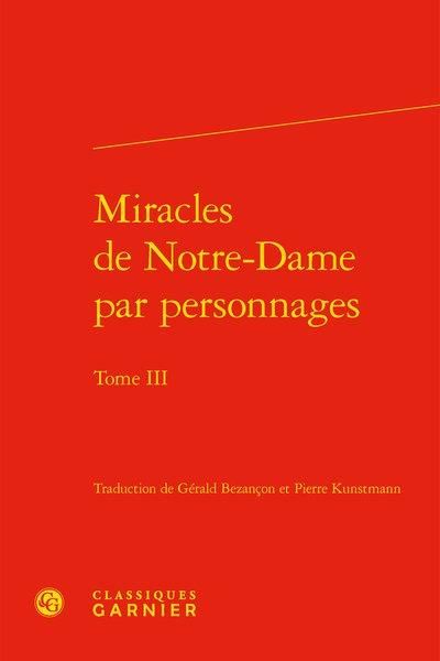 Produktbild: Miracles de Notre-Dame Par Personnages T.3
