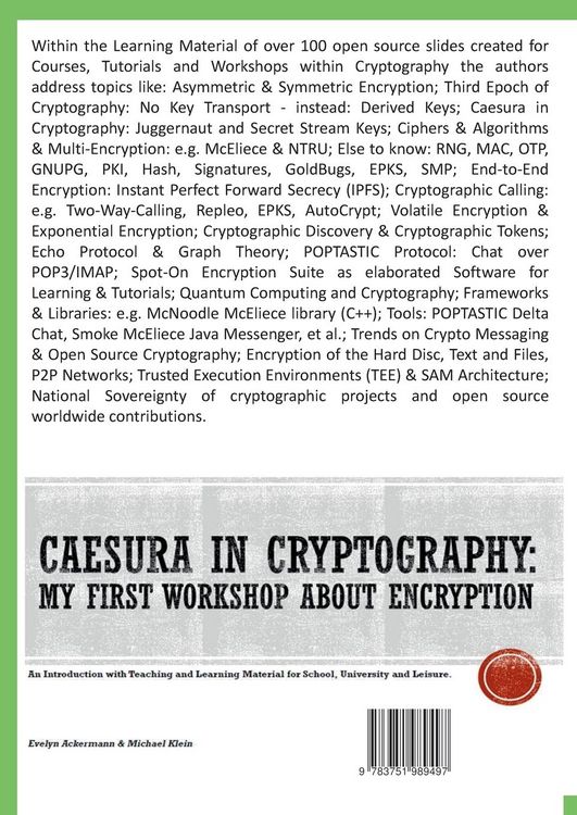 Produktbild: Caesura in Cryptography [Paperback]