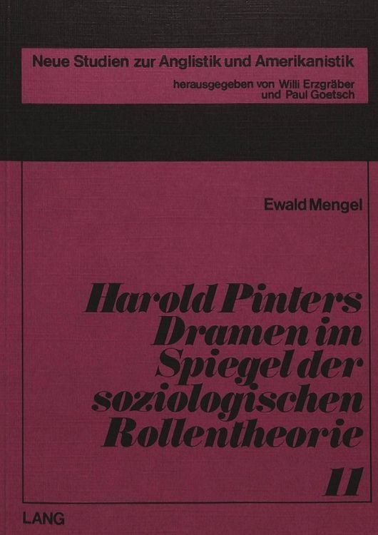 Produktbild: Harold Pinters Dramen im Spiegel der soziologischen Rollentheorie