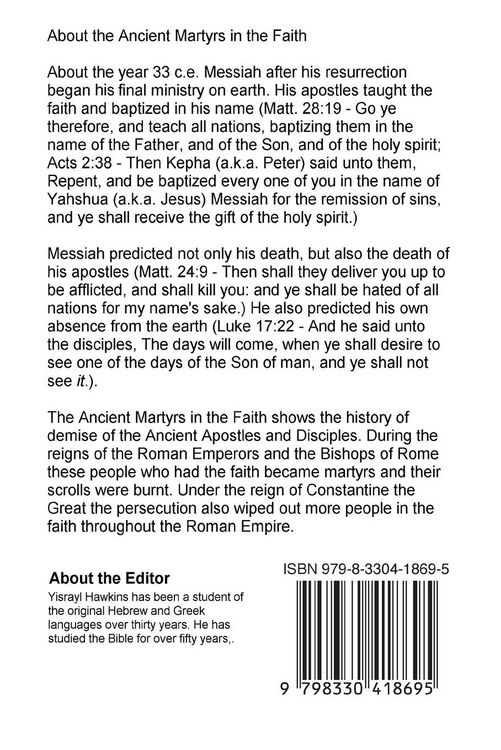 Produktbild: The Ancient Martyrs in the Faith