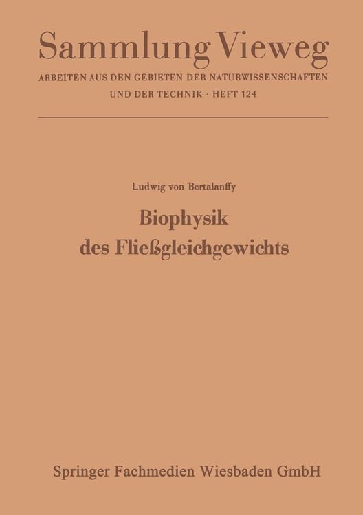 Produktbild: Biophysik des Flie&szlig;gleichgewichts