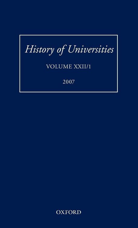 Produktbild: History of Universities, Volume XXII/1