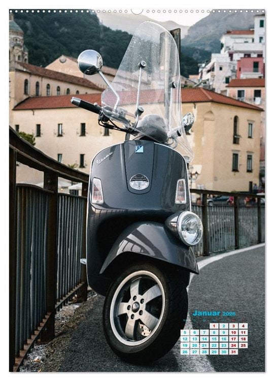 Produktbild: Die Liebe zur Vespa (Wandkalender 2026 DIN A2 hoch), CALVENDO Monatskalender