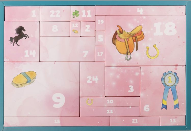 Produktbild: Pferdegl&uuml;ck - Der kreative Adventskalender. 24 &Uuml;berraschungen f&uuml;r Pferde-Fans