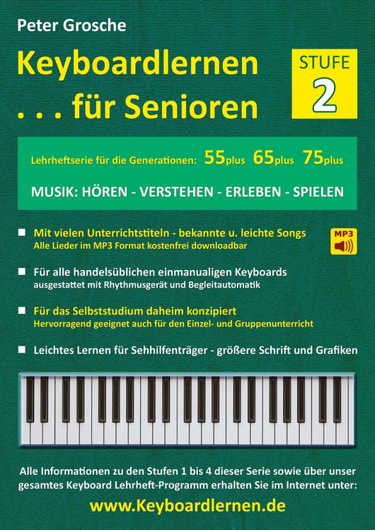 Produktbild: Keyboardlernen f&uuml;r Senioren (Stufe 2)