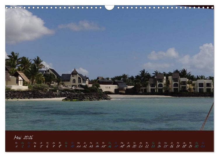 Produktbild: Indische Perle - Mauritius (Wandkalender 2026 DIN A3 quer), CALVENDO Monatskalender