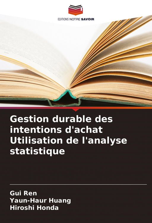 Produktbild: Gestion durable des intentions d'achat Utilisation de l'analyse statistique