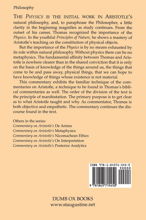 Produktbild: Commentary On Aristotle's Physics