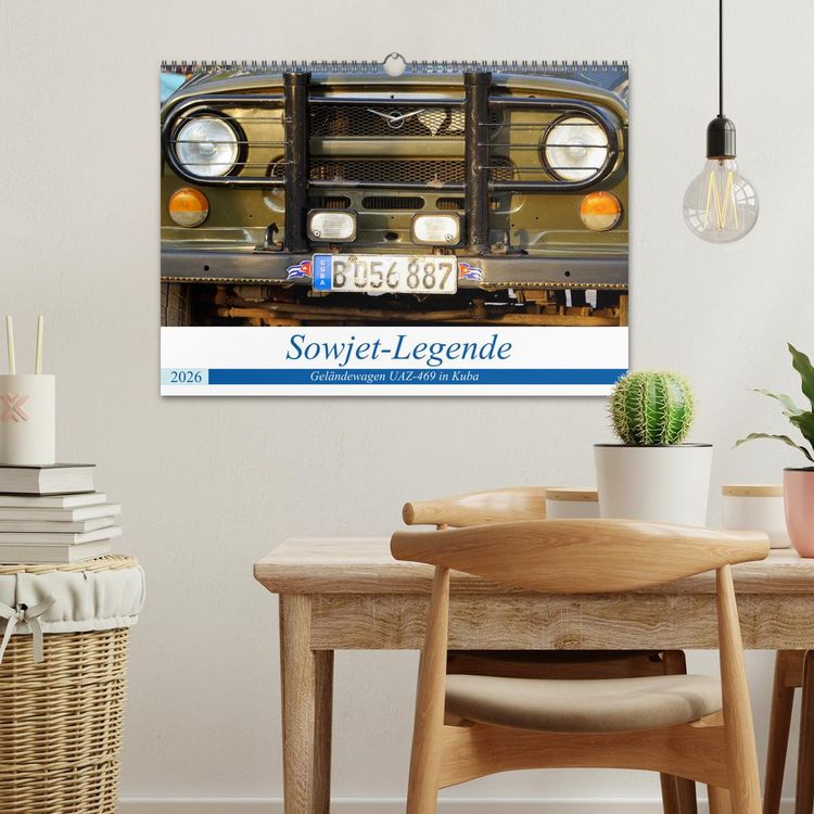 Produktbild: Sowjet-Legende - Der Gel&auml;ndewagen UAZ-469 in Kuba (Wandkalender 2026 DIN A3 quer), CALVENDO Monatskalender