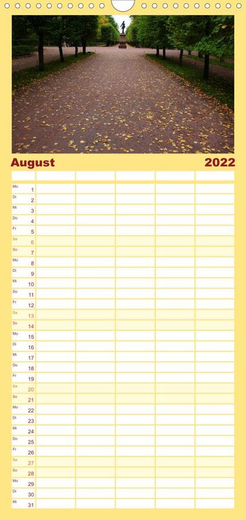 Produktbild: Familienplaner Sankt Petersburg (Wandkalender 2022 , 21 cm x 45 cm, hoch)