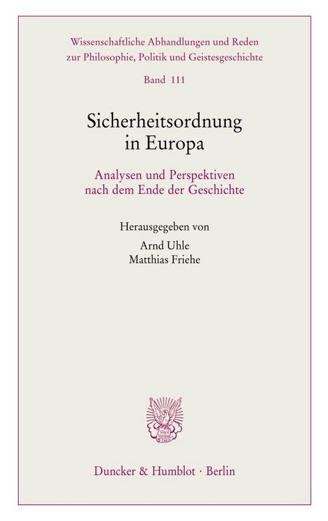 Produktbild: Sicherheitsordnung in Europa.