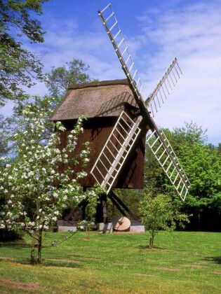 Produktbild: CALVENDO Puzzle Bockwindm&uuml;hle bei Stade | 1000 Teile Lege-Gr&ouml;&szlig;e 64x48cm Foto-Puzzle f&uuml;r gl&uuml;ckliche Stunden