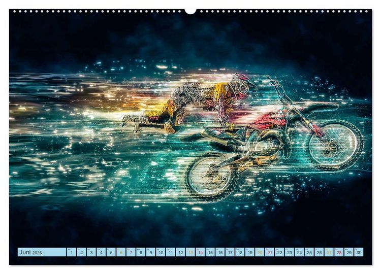 Produktbild: Motocross - extrem cool (Wandkalender 2026 DIN A2 quer), CALVENDO Monatskalender