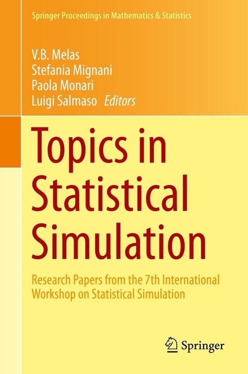 Produktbild: Topics in Statistical Simulation