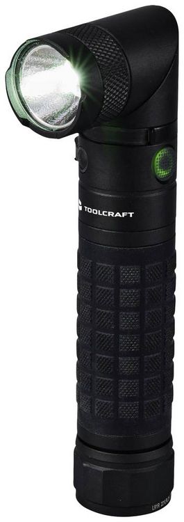 Produktbild: TOOLCRAFT TO-9469533 LED Handlampe mit Magnethalterung, verstellbar, mit G&uuml;rtelclip, Gro&szlig;e Reichweite akkubetrieben 3000 lm 4 h 238 g