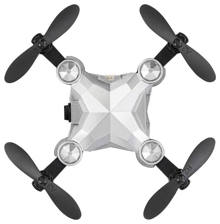 Produktbild: Reely Suitcase mini drone Quadrocopter RtF Einsteiger, Kameraflug Silber-Schwarz