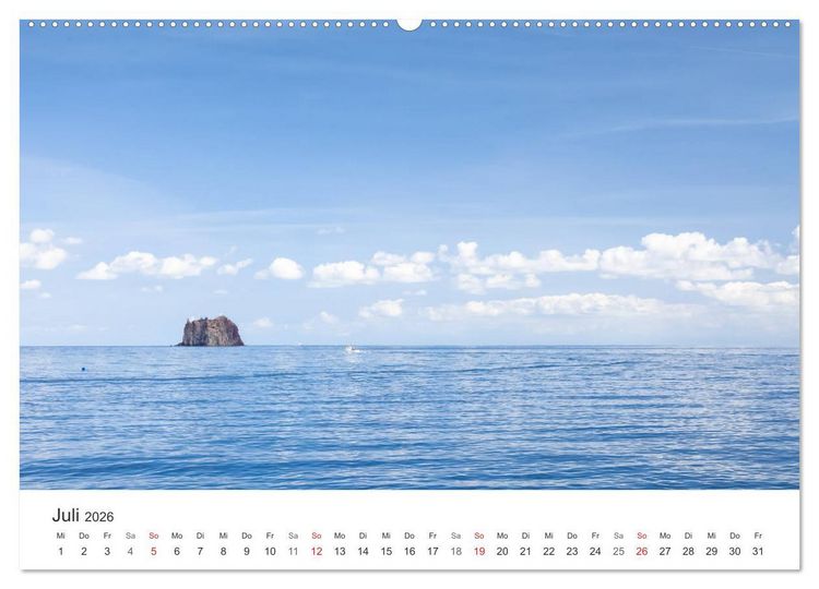 Produktbild: Liparische Inseln - Vulkane im Mittelmeer (Wandkalender 2026 DIN A2 quer), CALVENDO Monatskalender