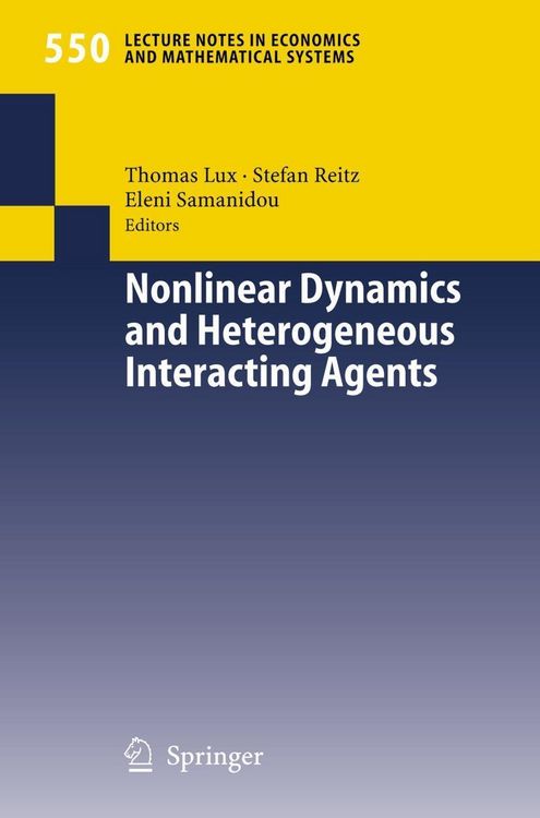 Produktbild: Nonlinear Dynamics and Heterogeneous Interacting Agents