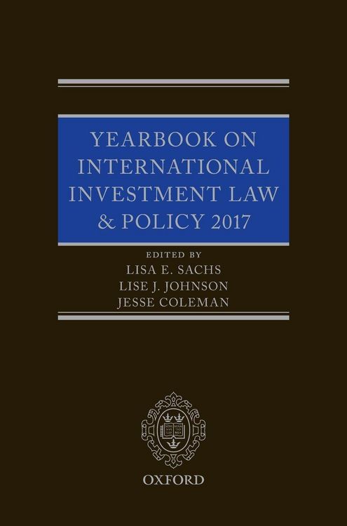 Produktbild: Yearbook on International Investment Law & Policy 2017