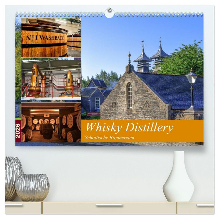 Produktbild: Whisky Distillery - Schottische Brennereien (hochwertiger Premium Wandkalender 2026 DIN A2 quer), Kunstdruck in Hochglanz