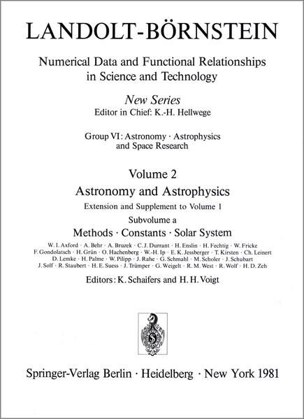 Produktbild: Methods, Constants, Solar System / Methoden, Konstanten, Sonnensystem