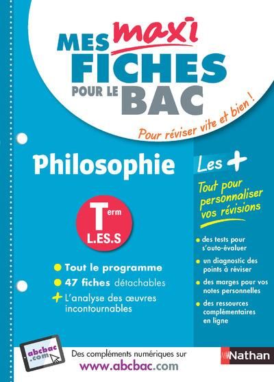 Produktbild: Mes Maxi Fiches Abc du Bac; Philosophie; Terminale L, Terminale Es,