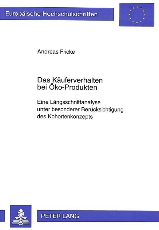 Produktbild: Das K&auml;uferverhalten bei &Ouml;ko-Produkten