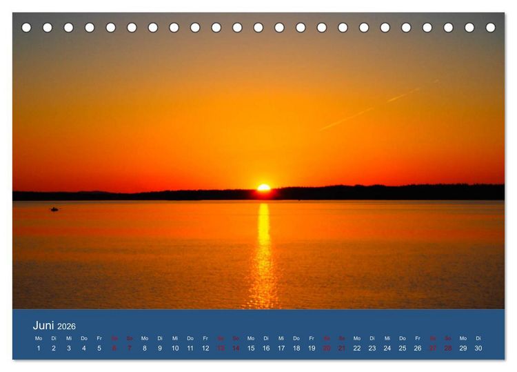 Produktbild: Auf dem Shannon - Mit dem Boot durch Irland (Tischkalender 2026 DIN A5 quer), CALVENDO Monatskalender