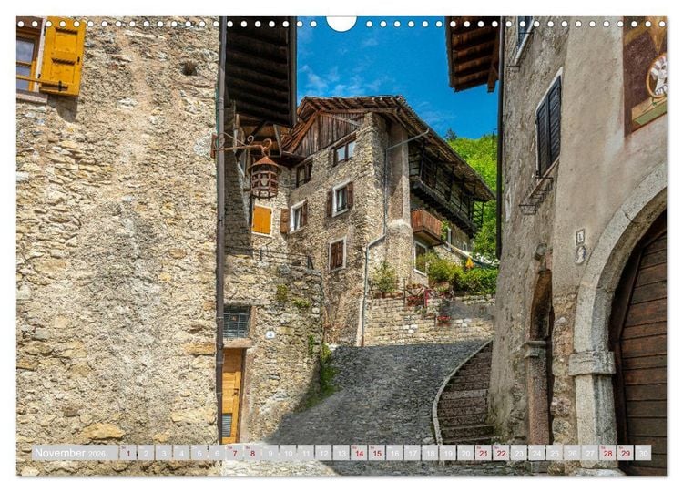 Produktbild: Tenno - Landschaft zwischen Trentino und Gardasee (Wandkalender 2026 DIN A3 quer), CALVENDO Monatskalender