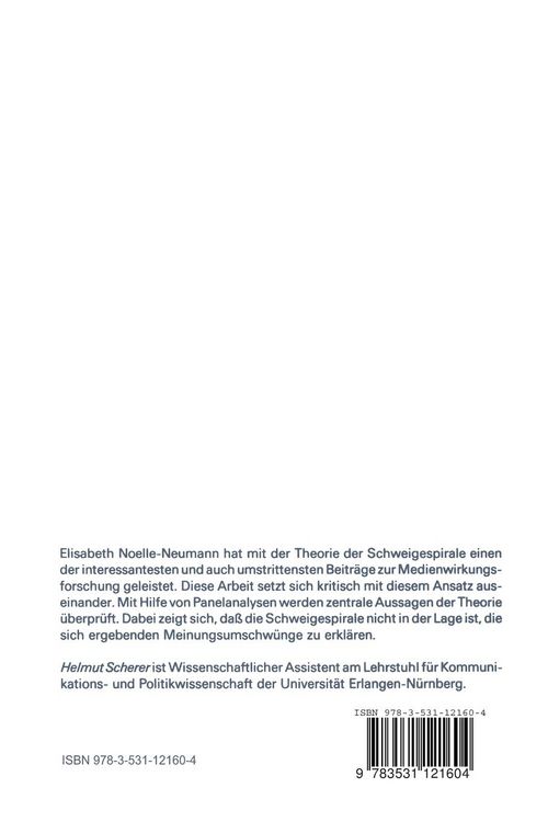 Produktbild: Massenmedien, Meinungsklima und Einstellung