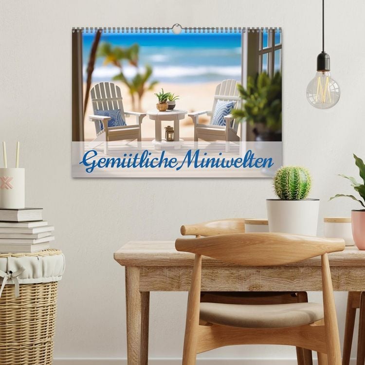 Produktbild: Gem&uuml;tliche Miniwelten (Wandkalender 2026 DIN A3 quer), CALVENDO Monatskalender