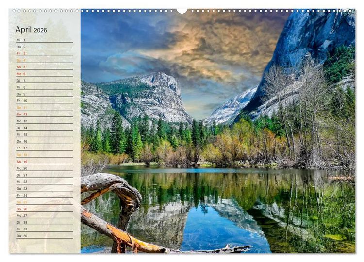 Produktbild: Nationalparks in den USA - wundersch&ouml;n und einmalig (Wandkalender 2026 DIN A2 quer), CALVENDO Monatskalender