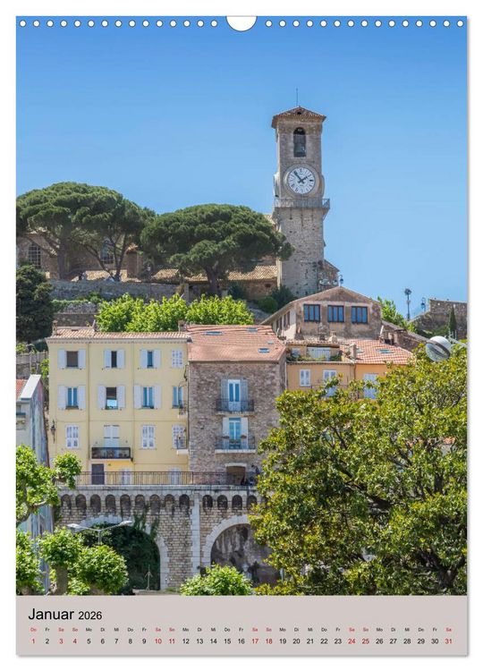 Produktbild: C&Ocirc;TE D&rsquo;AZUR Cannes, Monaco und Nizza (Wandkalender 2026 DIN A3 hoch), CALVENDO Monatskalender