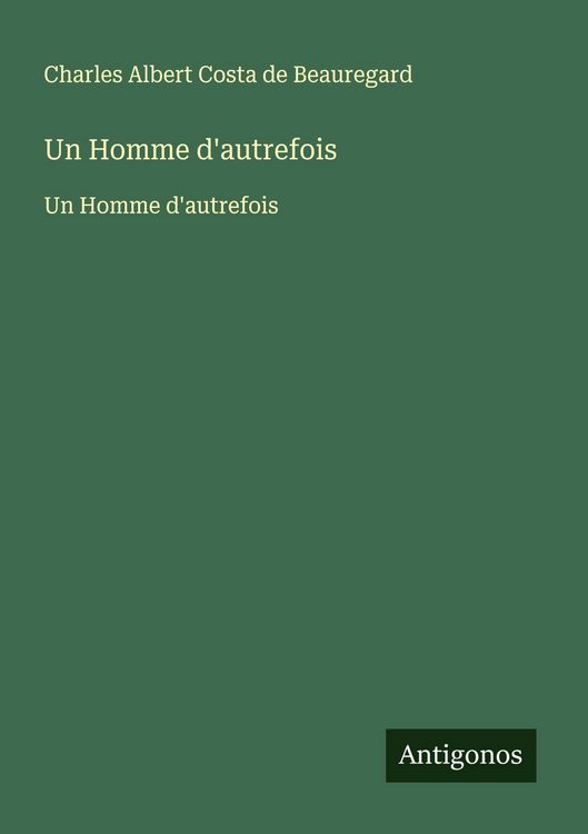 Produktbild: Un Homme d'autrefois