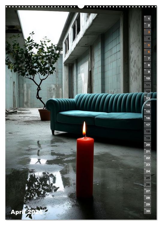 Produktbild: Kerzenwelt (Wandkalender 2026 DIN A2 hoch), CALVENDO Monatskalender