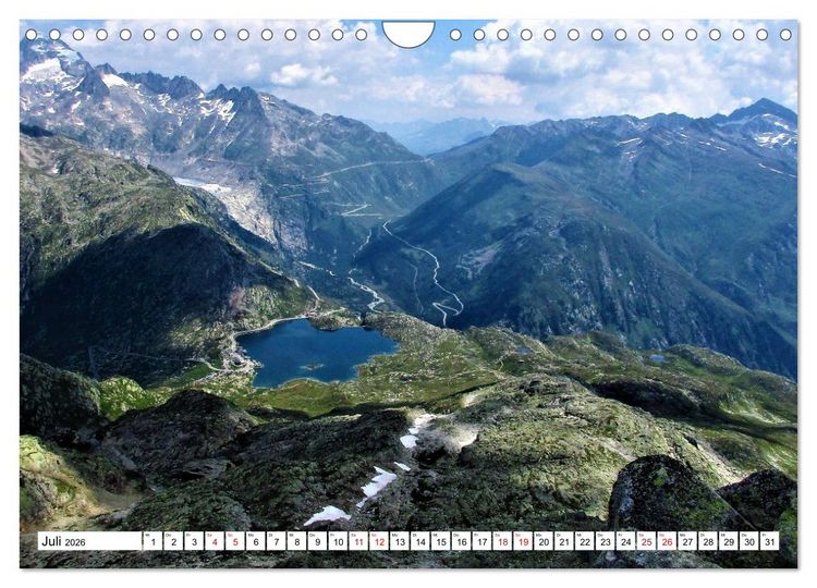 Produktbild: Majest&auml;tische Alpen (Wandkalender 2026 DIN A4 quer), CALVENDO Monatskalender