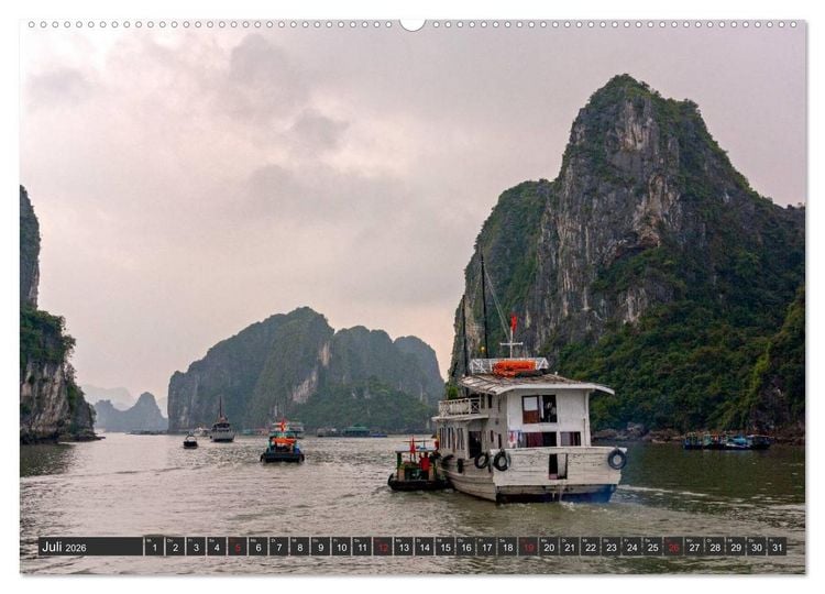Produktbild: Vietnam - Zwischen Mekong und Halong Bucht (Wandkalender 2026 DIN A2 quer), CALVENDO Monatskalender